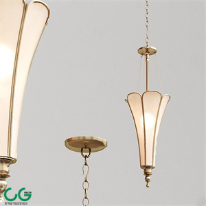 European Classical Metal Long Chandelier 3d Model 05